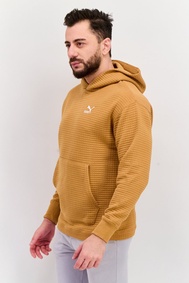 PUMA Men Relaxed Fit Long Sleeves Outdoor Hoodie, Tan  - Image 2