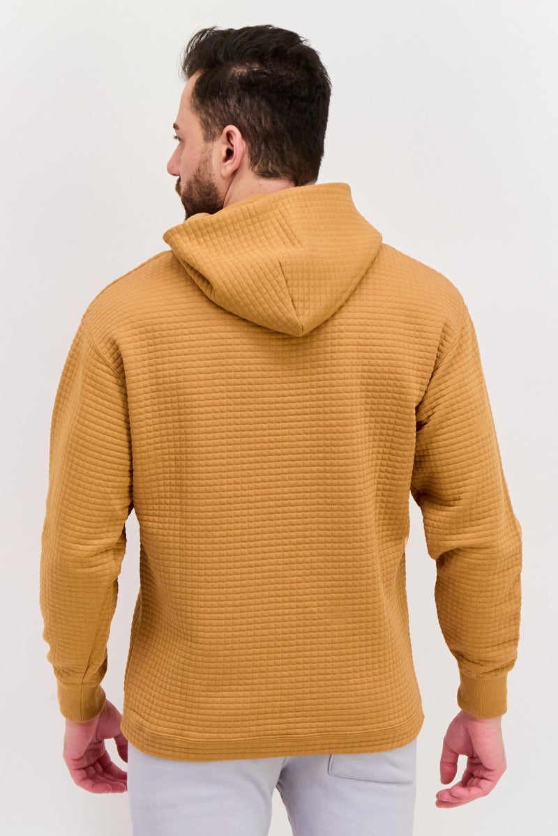 PUMA Men Relaxed Fit Long Sleeves Outdoor Hoodie, Tan  - Image 3