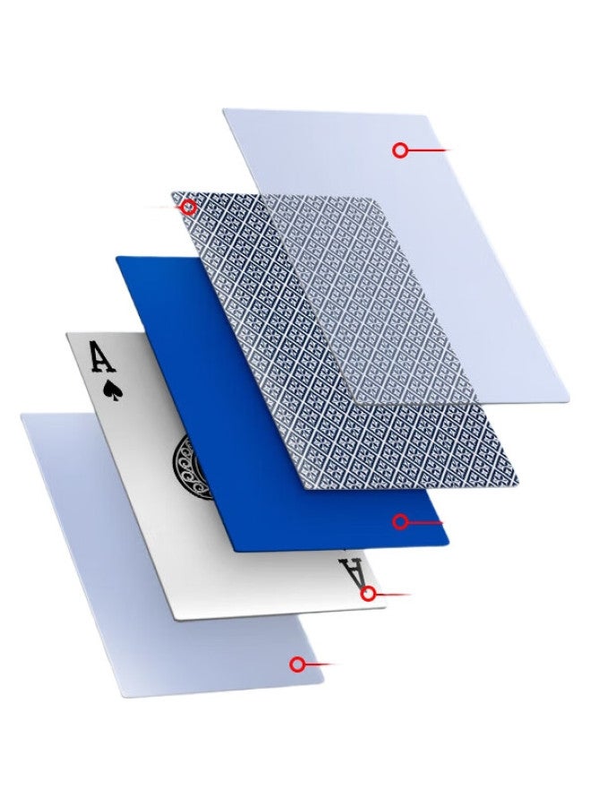 deli Playing Cards, 10 Decks, Eco-friendly Material, Durable Entertainment Cards, Gold Color - Image 1