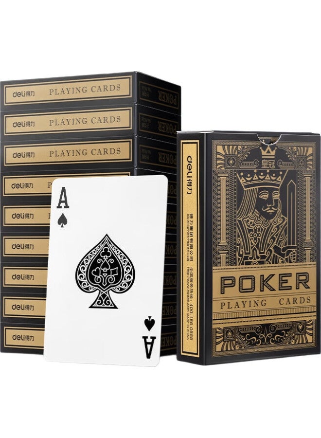 deli Playing Cards, 10 Decks, Eco-friendly Material, Durable Entertainment Cards, Gold Color - Image 2