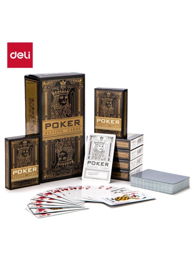 Deli Playing Cards, 10 Decks, Eco-friendly Material, Durable Entertainment Cards, Gold Color - Image 1