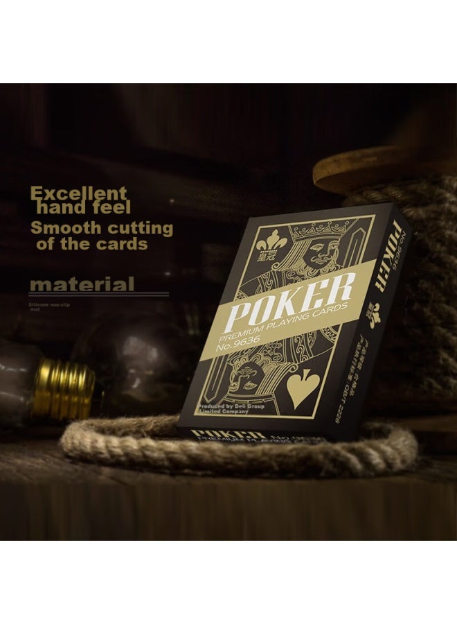 Deli Playing Cards, 10 Decks, Eco-friendly Material, Durable Entertainment Cards, Gold Color - Image 4