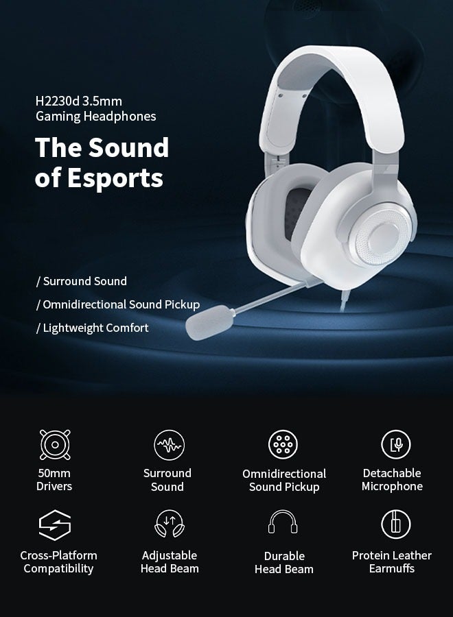 general Deep Bass Over-Ear Gaming Wired Headphones With Mic，360° Omnidirectional Sound Pickup For Easy Communication - Image 5