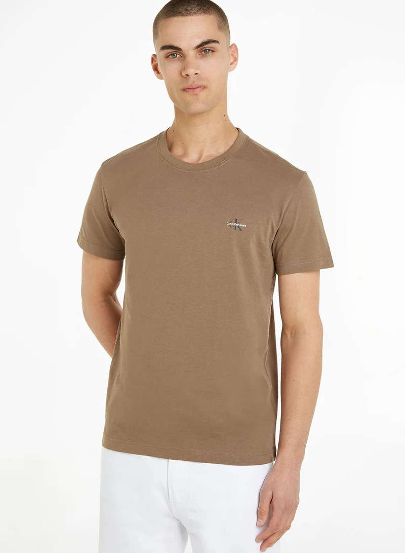 Calvin Klein Jeans 2 Pack Logo Crew Neck T-Shirt