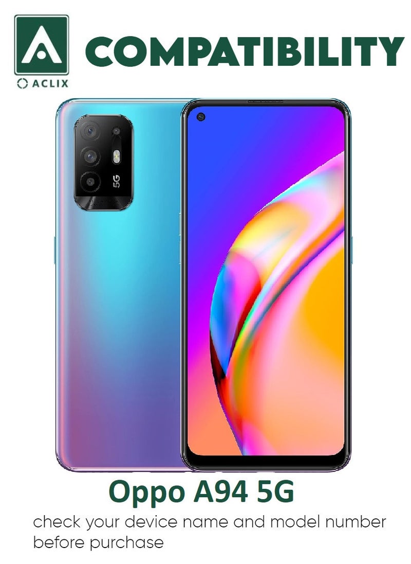 ACLIX 5 Pieces Antistatic ESD Dustproof Premium Quality High Definition Tempered Glass Screen Protector Designed For Oppo A94 5G - Image 3