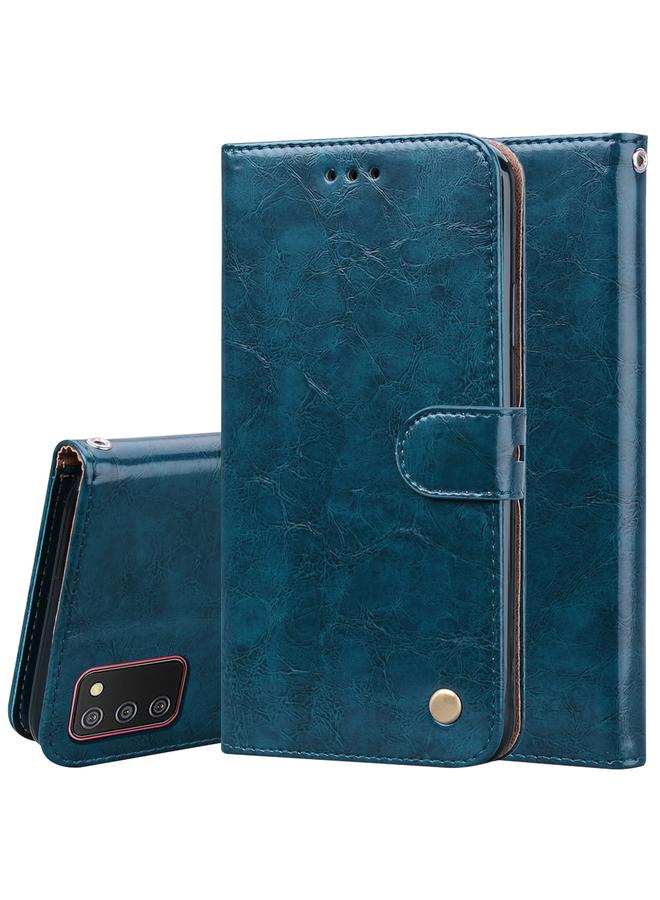 اس-توب جراب لهاتف Samsung Galaxy A02s مصنوع من الجلد بنسيج الشمع الزيتي - Image 1