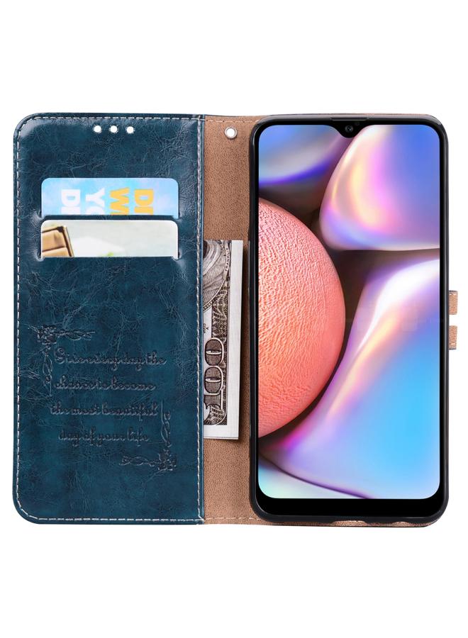 اس-توب جراب لهاتف Samsung Galaxy A02s مصنوع من الجلد بنسيج الشمع الزيتي - Image 4