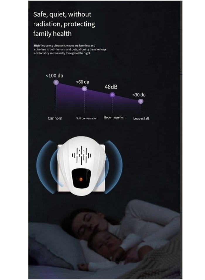 Generic Ultrasonic Pest Repellent, Rodent Repellent Ultrasonic Electronic Mouse Repellent, Pest Control Device for Mosquito, Rat, Cockroach Pest Control  - Image 4