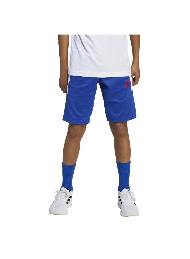 Adidas J Hot Sho Blue Training Shorts For Junior 7-8Y