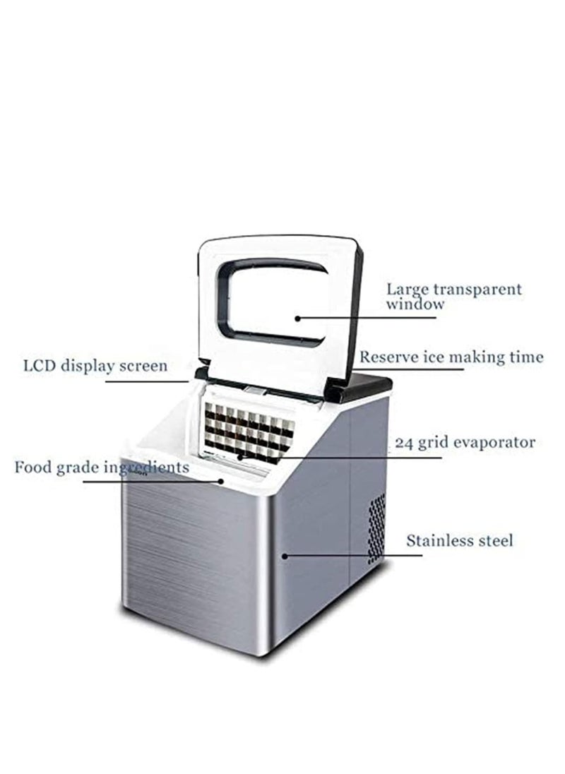 Generic - Household Ice Maker Machine for Countertop 55 lbs Ice Cube in 24H 9 Ice Cubes Ready in 12-20 Minutes - Image 1