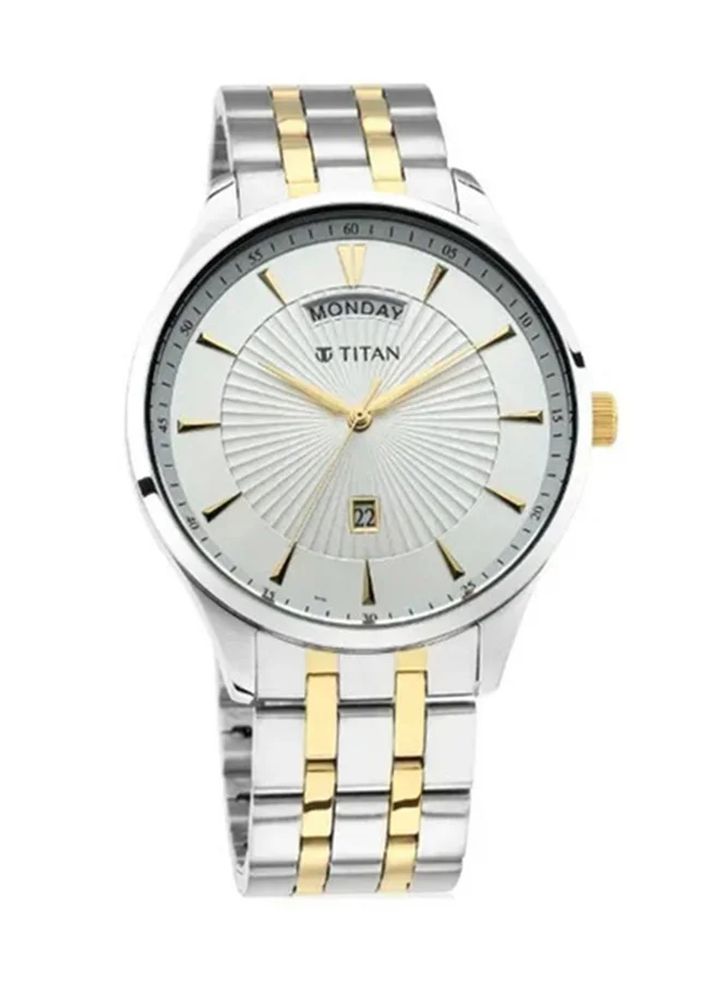 TITAN Titan Regalia Opulent White Dial Analog Watch for Men with Day & Date function