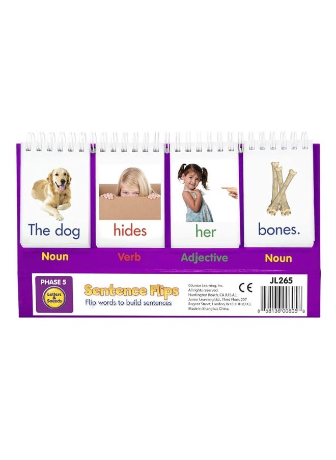 Junior Learning Junior Learning Sentence Flips Double-Sided Flip Stand, Ages 4-6, Vocabulary & Grammar, K-1  - Image 5