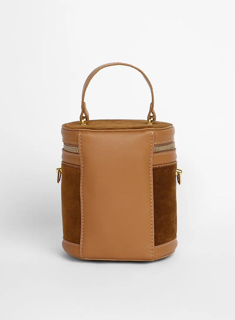 صوص هاوت Women's The Velvet Bucket Bag - Chocolate Brown