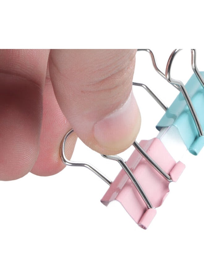 Tango (Tango) Morandi Color Long Tail Clip 1# 12Pcs 50Mm Metal Swallowtail Clip Bill Clip Seal Clip Desktop File Storage Clip Essential Stationery For Enterprise Office Finance Front Desk - Image 1