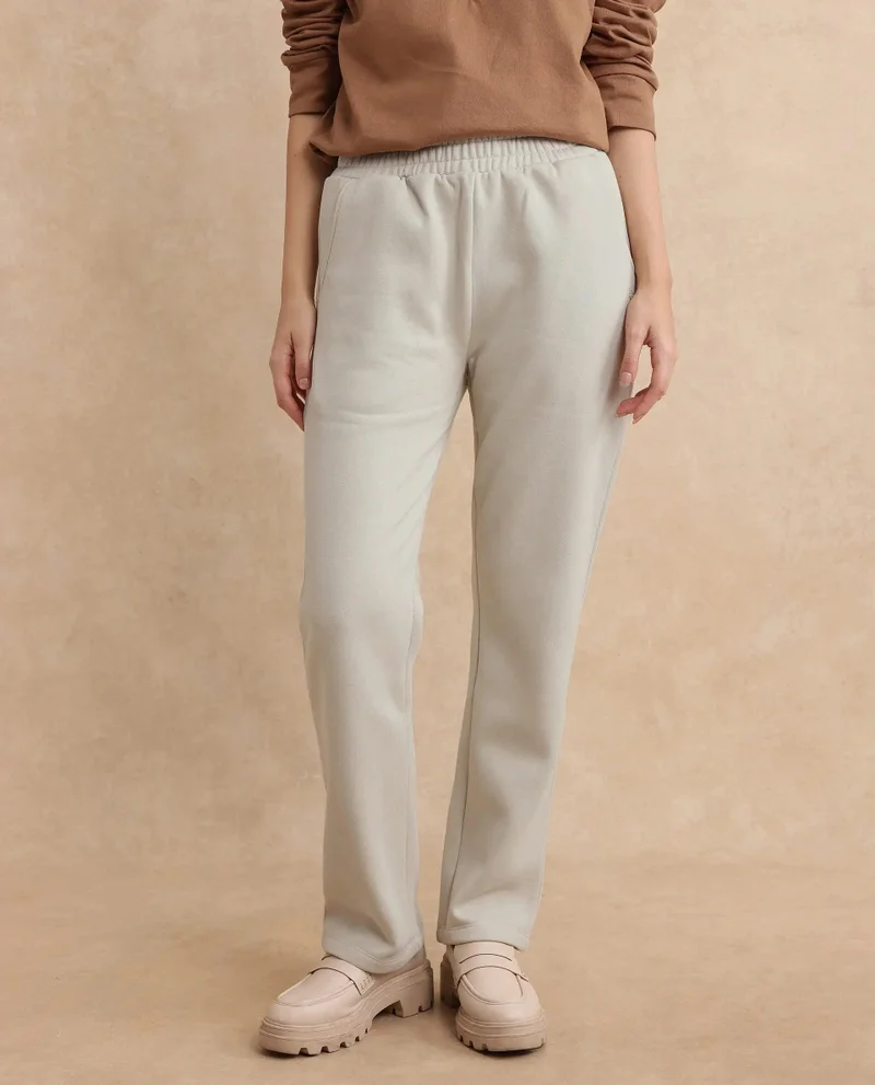 ريريزم Women's Straight Fit Fleece Trackpants