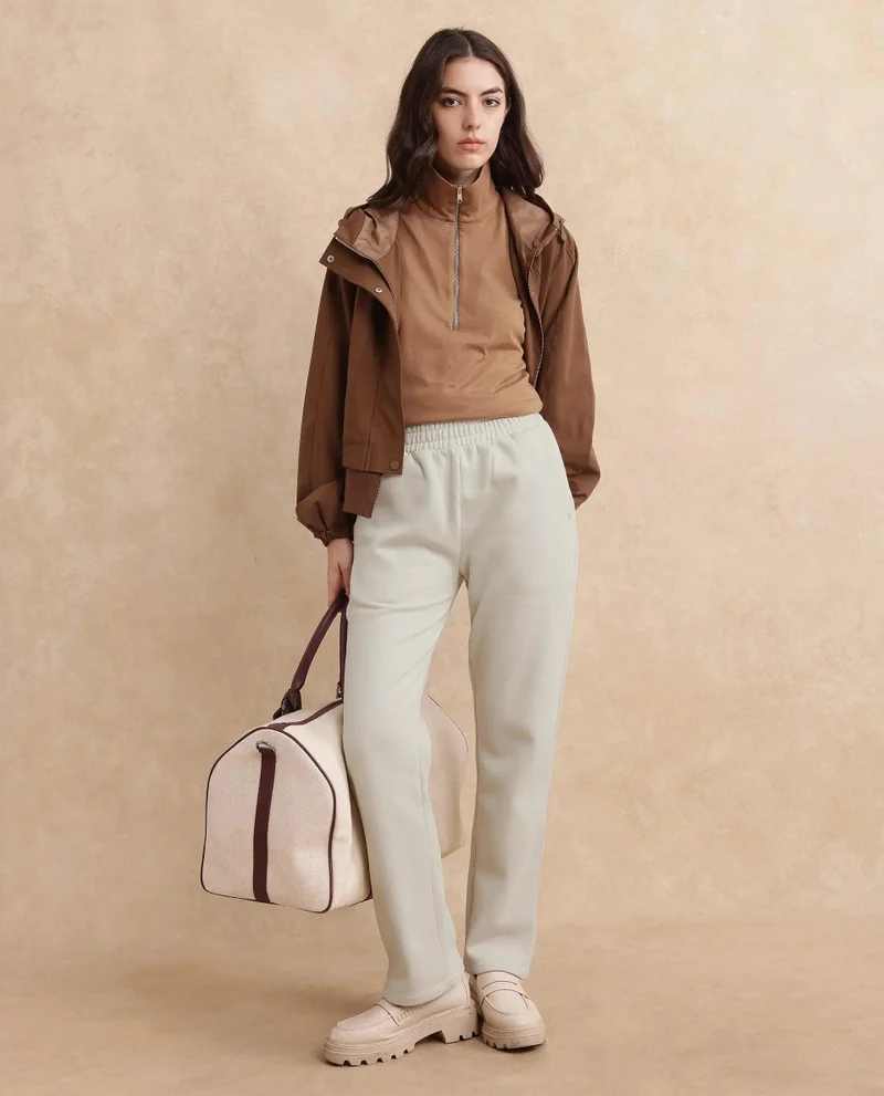 ريريزم Women's Straight Fit Fleece Trackpants