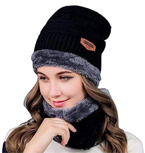 DS Enterprise Unisex Wool Cap (106_Black_Free Size) - Image 3