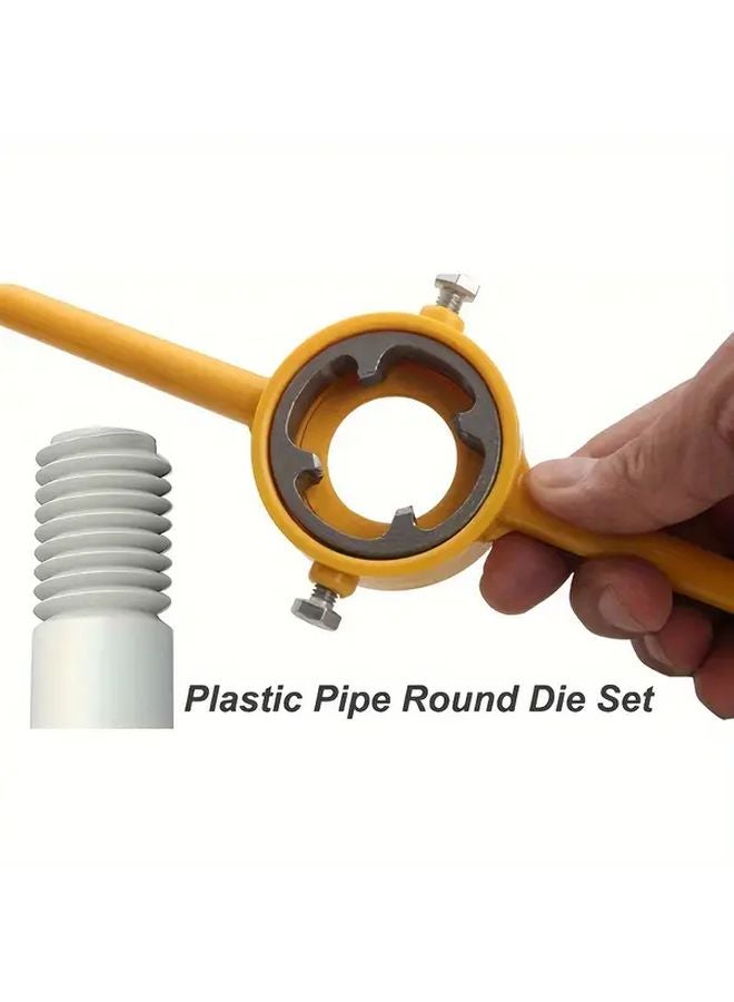 6 Pcs PVC Thread Making Tool Kit with 3 Dies for 1 2 3 4 and 1 Inch Water Supply Lines - Image 5