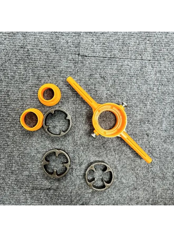 6 Pcs PVC Thread Making Tool Kit with 3 Dies for 1 2 3 4 and 1 Inch Water Supply Lines - Image 2