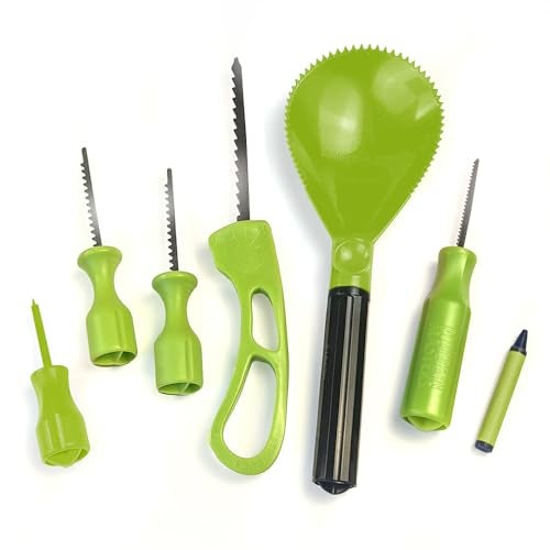 Pumpkin Masters Premium Carving All-in-One Party Kit – Large Handled Tools and Patterns for Ultimate Halloween Pumpkin Carving Experience - Image 1