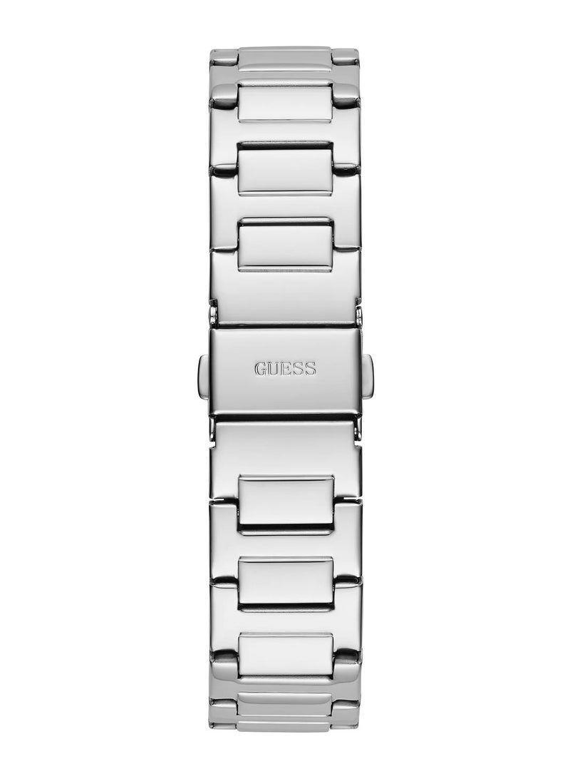 GUESS ساعة جيس النسائية متعددة الوظائف باللون الفضي GW0558L1 - Image 5