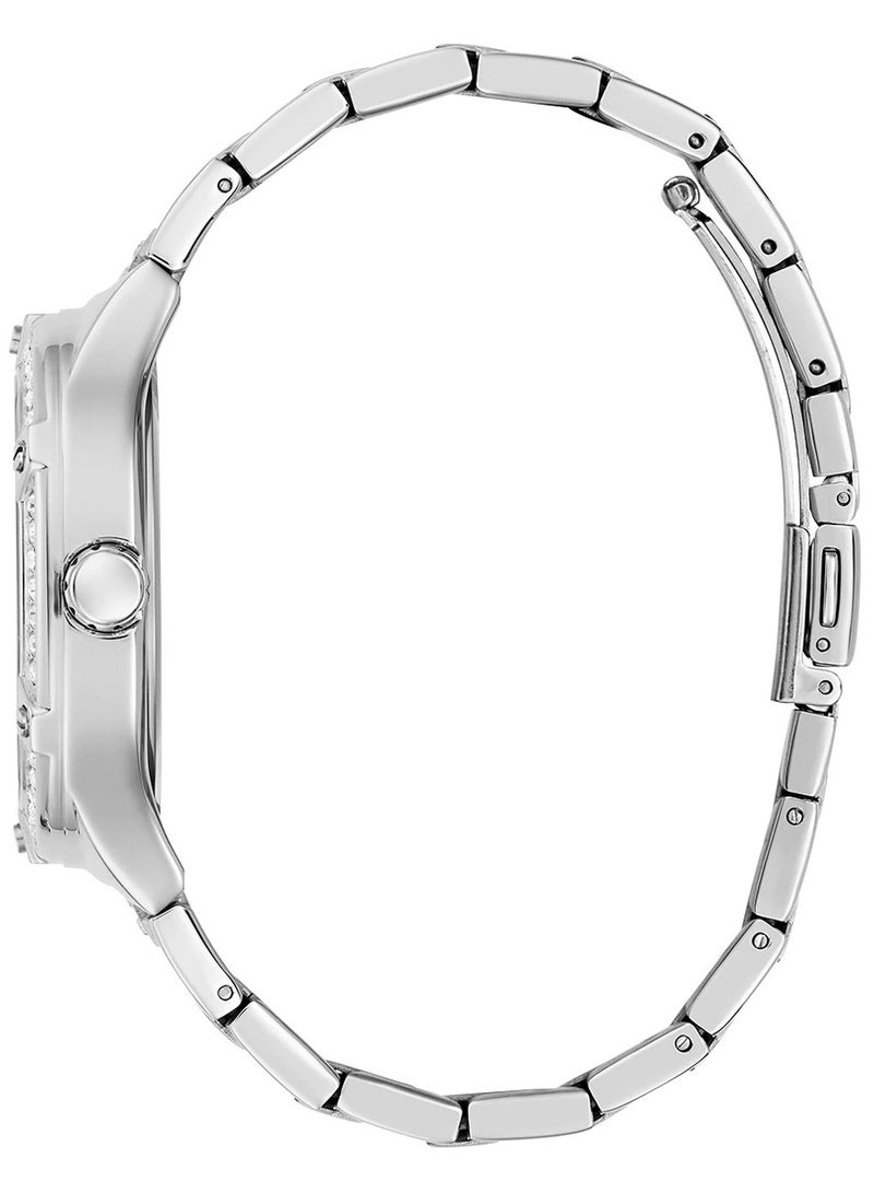 GUESS ساعة جيس النسائية متعددة الوظائف باللون الفضي GW0558L1 - Image 4