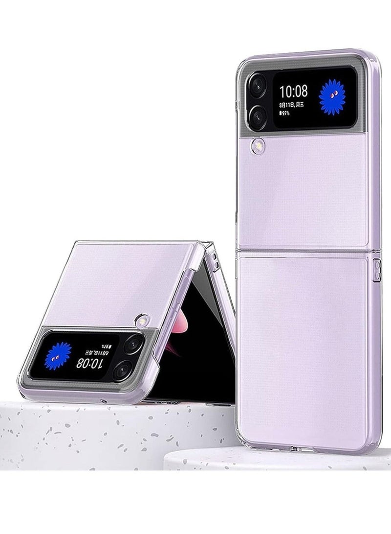 ELTRAZONE ELTRAZONE Samsung Galaxy Z Flip 4 Magsafe Clear Case, With Magnetic and Support Wireless Charger, Transparent Shockproof and Drop-Proof Hard PC Phone Cover for Galaxy Z Flip 4