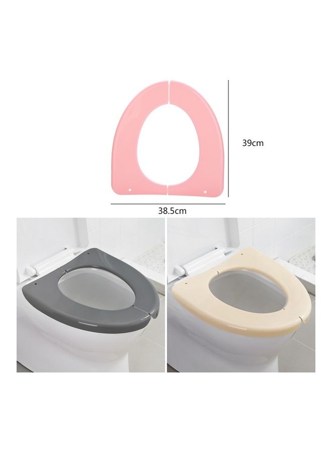 NIBEMINENT Travel Portable Toilet Pad Plastic Waterproof Bathroom Seat Cover Mats Grey 42 x 8 19cm - Image 5