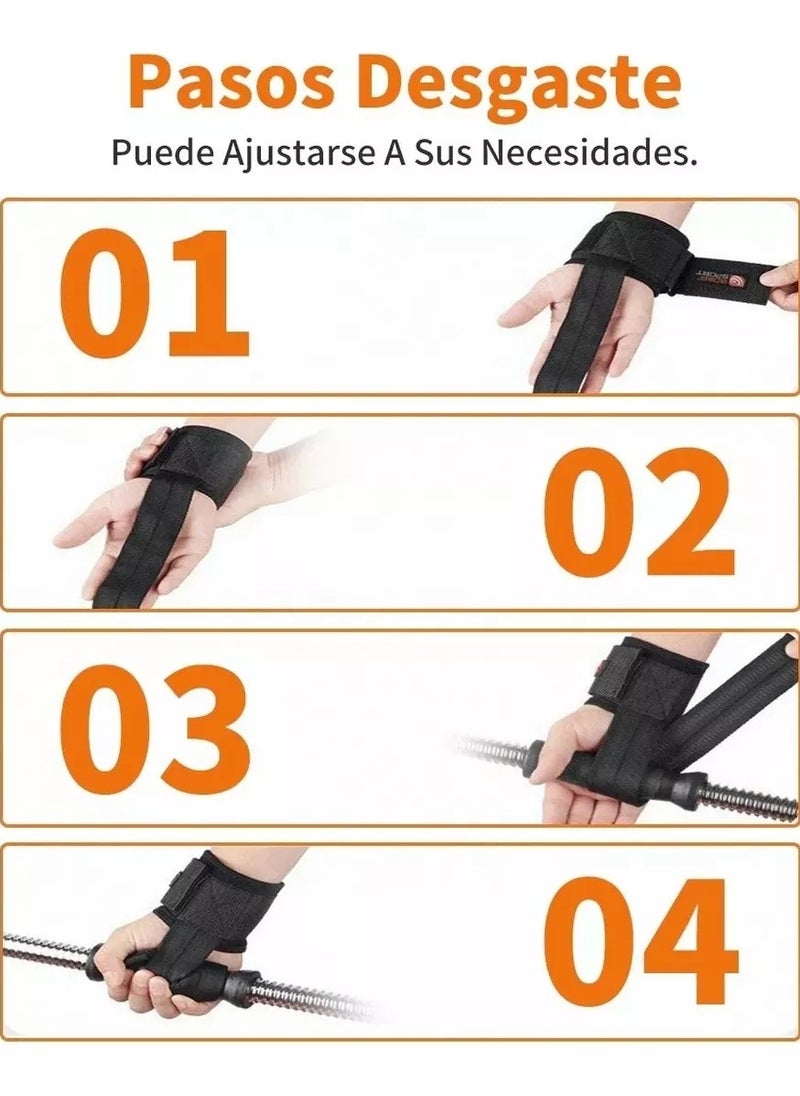BOER Pair Straps Wristband Gym Crossfit Weights Support Strap  - Image 5