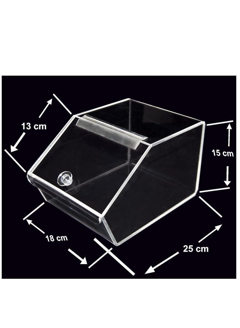 Reko Candy box 3 pack Storage Box with Lids Transparent Clear Square Containers - Image 4