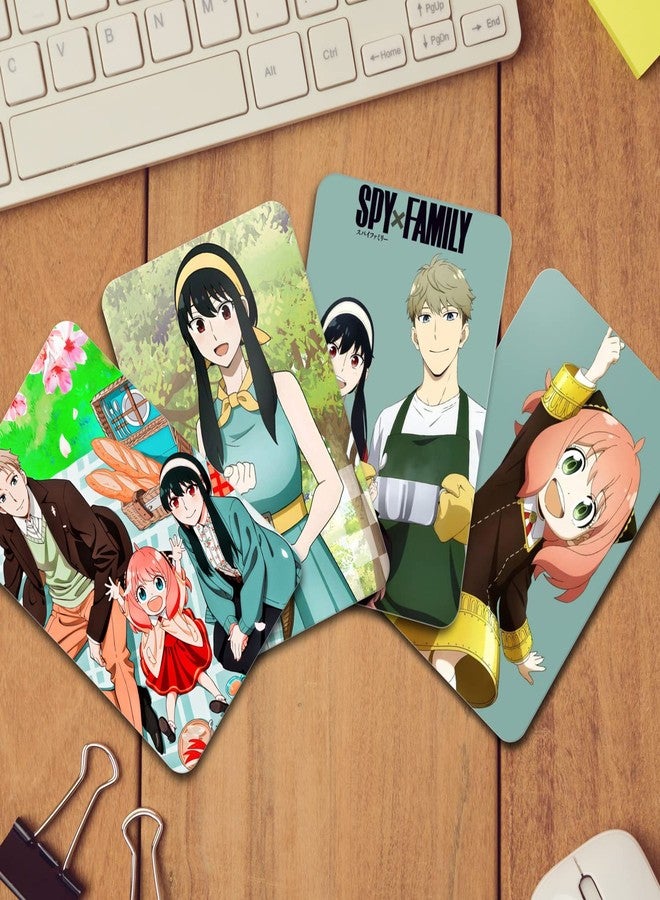NS Trading مجموعة بطاقات صور أنمي Spy X Family، 12 بطاقة + 4 بطاقات مجانية (Loid Forger/Anya and Yor Forger) - Image 5