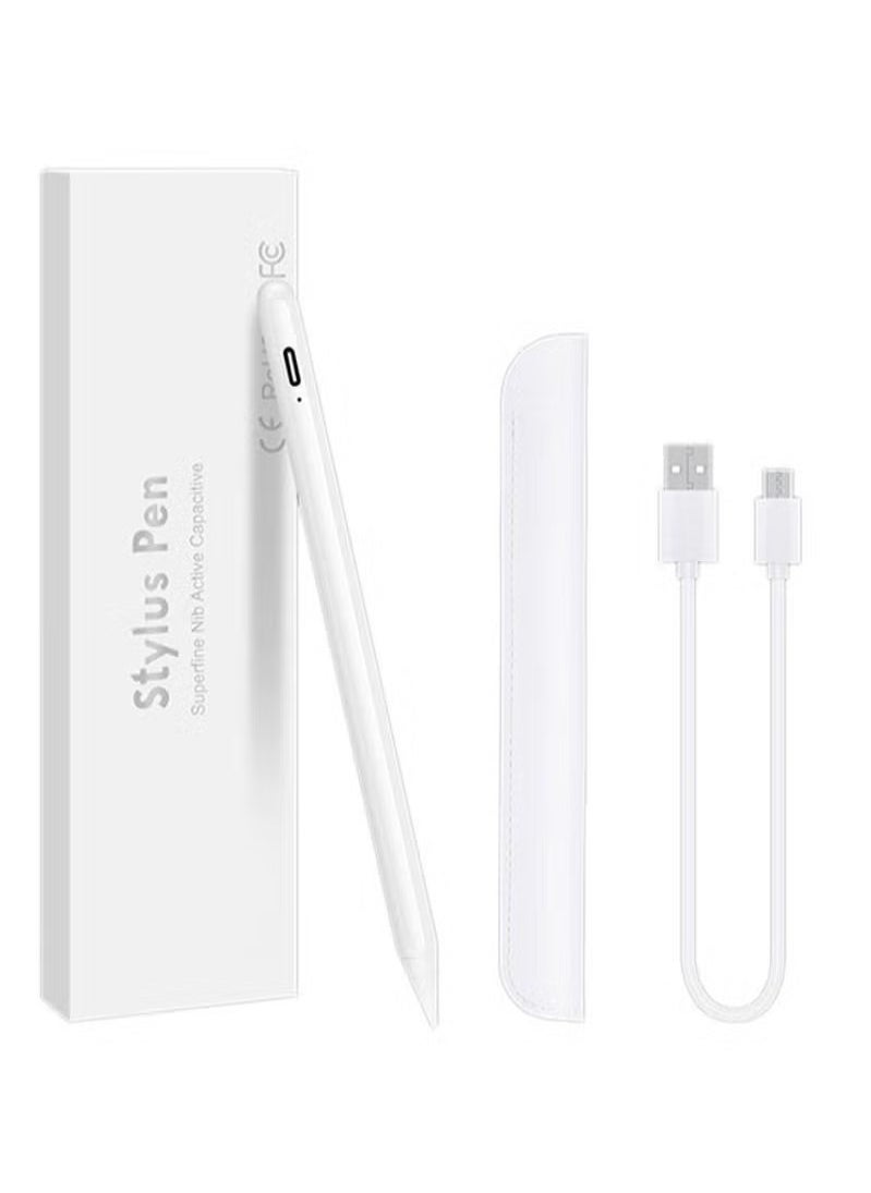 dida-cosmos قلم رقمي نشط لجهاز Apple Ipad 2018 باللون الأبيض وحافظة قلم محمولة  - Image 1