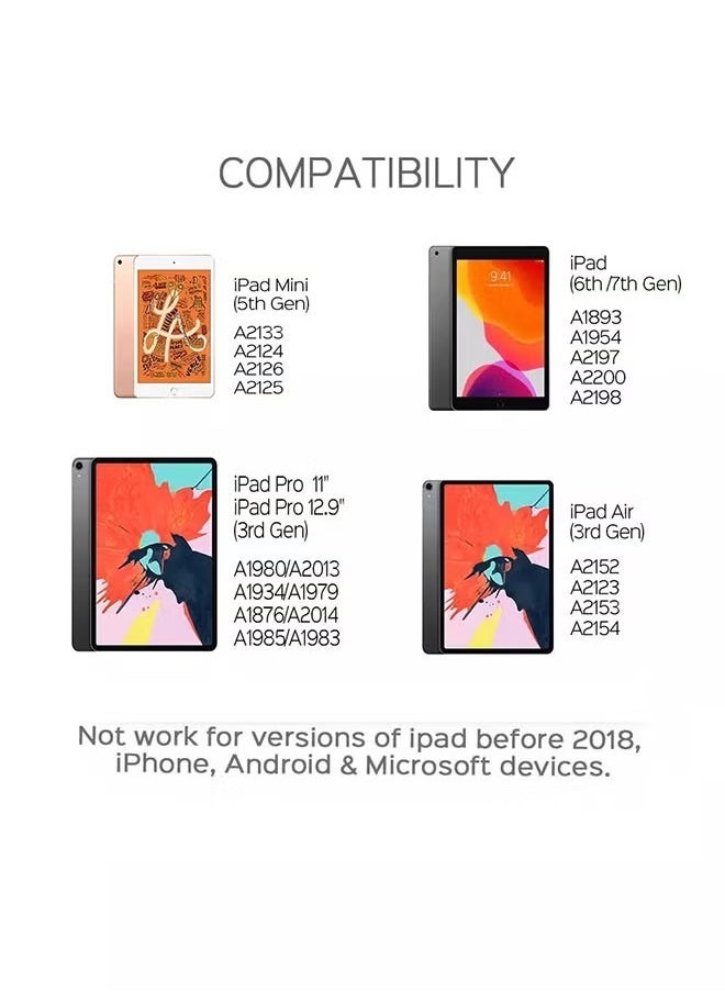 dida-cosmos قلم رقمي نشط لجهاز Apple Ipad 2018 باللون الأبيض وحافظة قلم محمولة  - Image 5