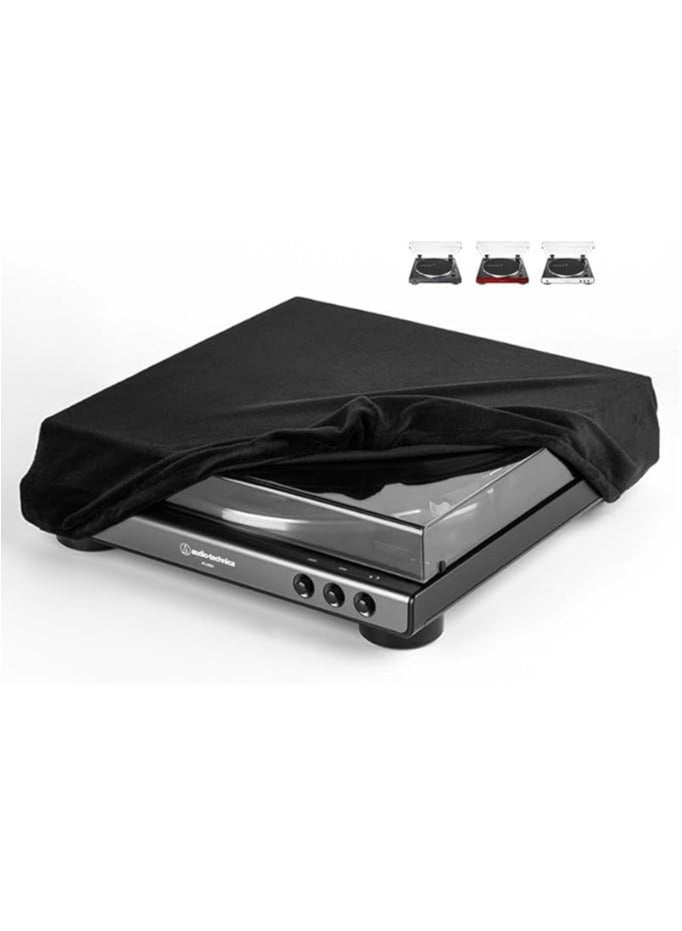 Suitable for Audio-Technica AT-LP60XBT-BK vinyl record player dust protection cover and flannel dust cover  - Image 1