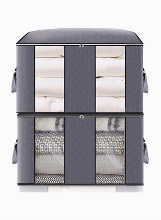 2 Pieces Large Capacity Closet Organizer and Clothes Storage Bag with Clear Windows for Store Quilt Clothes - pzsku/Z2457047FFA8E056CEDC0Z/45/_/1700544832/95099ea2-09d1-4d96-85b6-1d9b9ea6c2bd