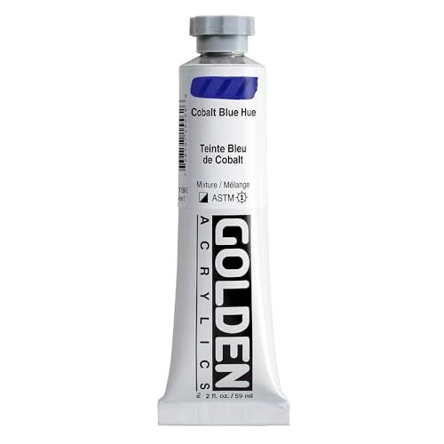 GOLDEN Heavy Body Acrylics Cobalt Blue Hue 2 fl oz Tube Professional Acrylic Paint SemiOpaque - Image 1