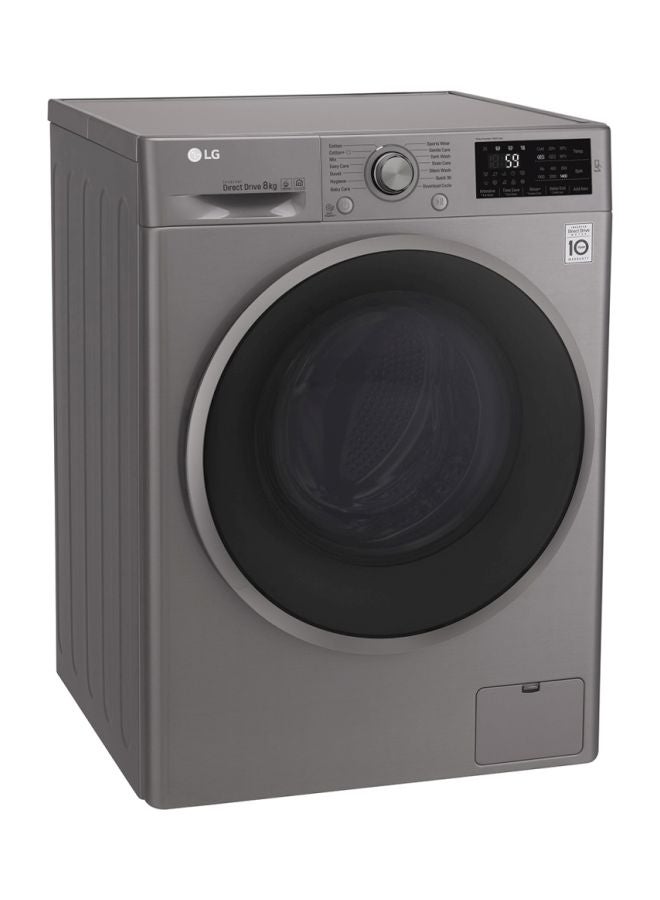 LG Direct Drive Front Load Washing Machine 8Kg F4J6TNP8S Silver - Image 5