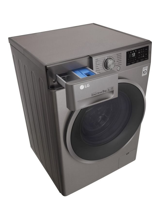 LG Direct Drive Front Load Washing Machine 8Kg F4J6TNP8S Silver - Image 3