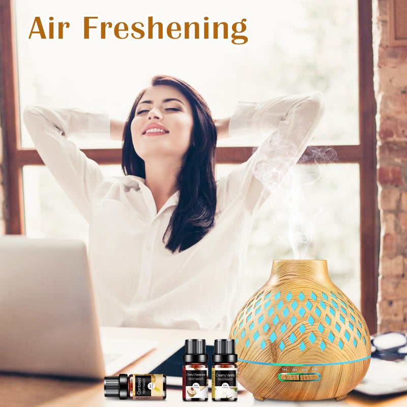 Aeshory Bakery Essential Oils Set - Fragrance Oil for Diffusers, Candle Making - Pumpkin Pie, Coffee Cake, Oatmeal Cookie, Gingerbread, Cinnamon Apple Aromatherapy Scented Oils (5ml) - Image 4