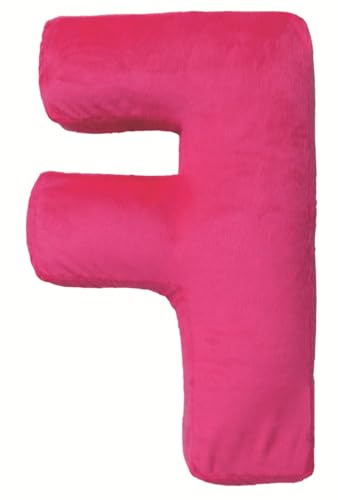iscream Lettermania F Initial 16" Cake Pop Print Fleece Back Microbead Pillow - Image 2