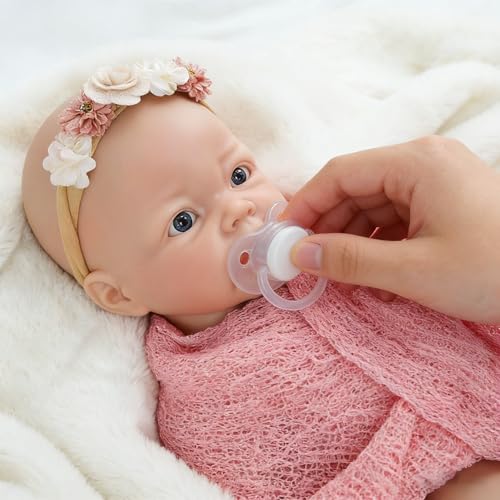 Miaio 17 Reborn Baby Dolls Full Silicone Baby Dolls Realistic Soft Silicone Newborn Baby Doll Real Full Body Silicone Reborn Baby Dolls Not Vinyl Dolls 89 - Image 1