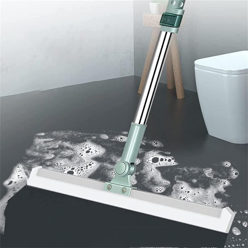 BBD kitchen shop Heavy Duty 50 Inch Magic Broom Silicon Floor Wiper 180 Degree Broom for Cleaning Silicon Rubber Floor Scrubber for Home Garage Bathroom Tile Marble Glass Window Cleaning