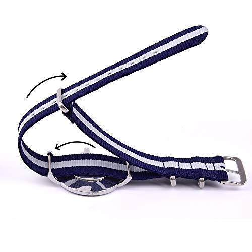 Ritche Christmas Gift 18mm Military Ballistic Nylon Straps Nylon Watch Bands Compatible with Citizen Watch for Men Women, White Elephant Gifts, Stocking Stuffers for Men - Image 5