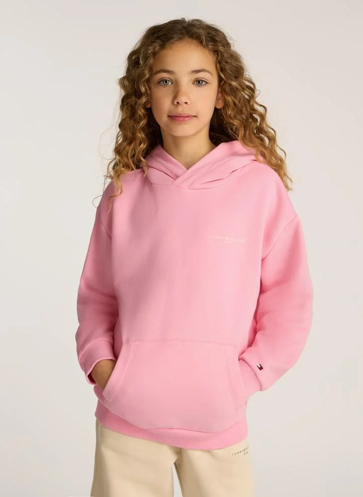 TOMMY HILFIGER Youth Logo Detail Hoodie