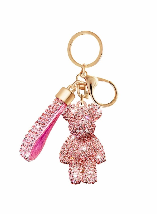 Generic Bag Charm Keychain for Women, Cute Bear Key Chain Accessories for Car Keys, Gift for Women, Mama, Kids, Girl, Men, Kawaii Car Key Chain for Wallet, Backpack, Coin Purse  - Image 1