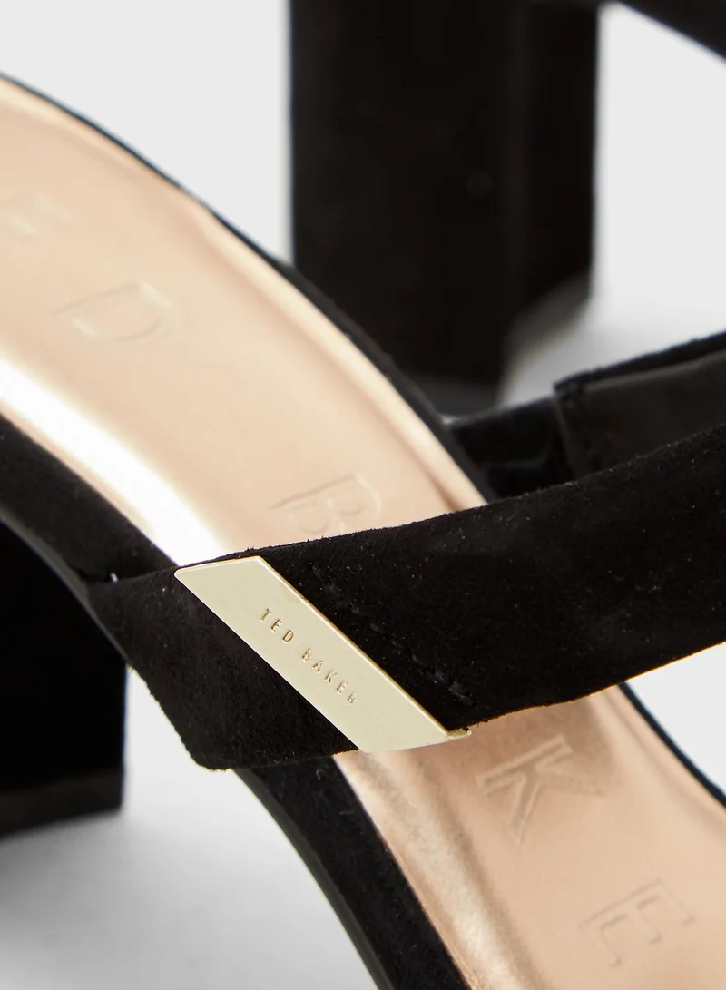 Ted Baker Rajora Heeled Mule Sandal - Black