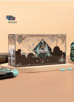 The Legend of Zelda Acrylic Clear Dust Display Box Cover for Switch/OLED Dock, Assemble Waterproof Cover Case Compatible with Nintendo Switch/OLED Charging Dock Accessories