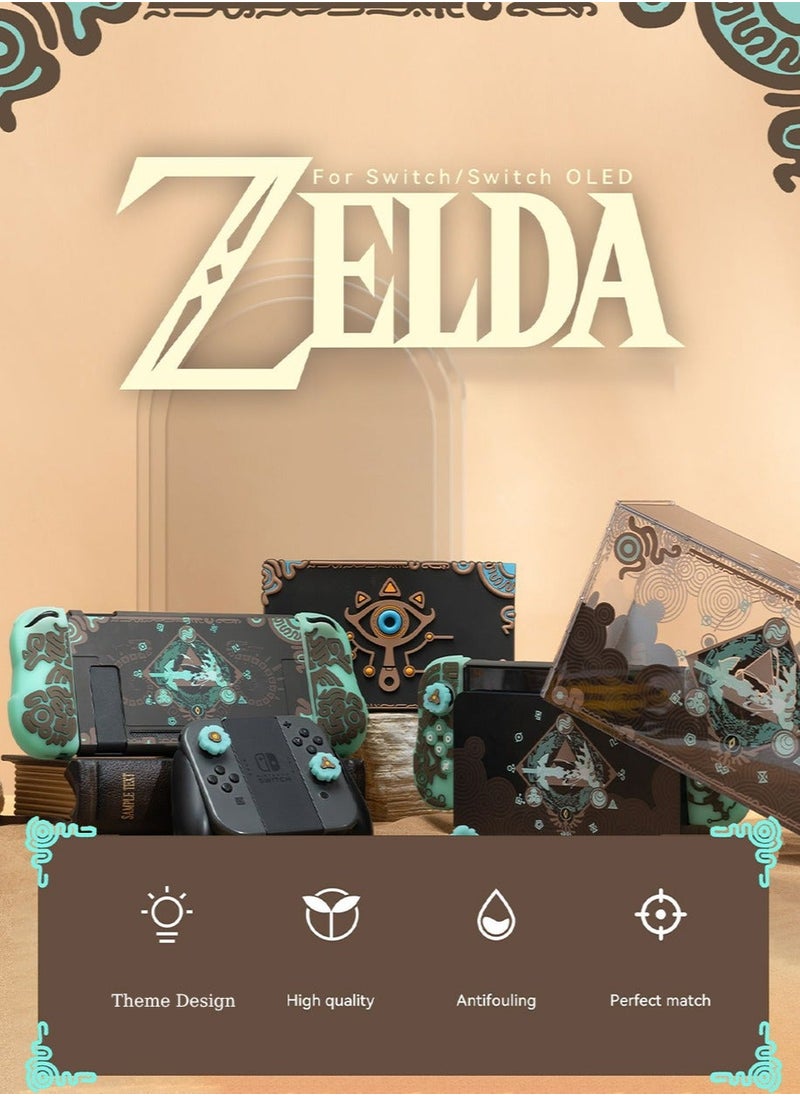 Generic - The Legend of Zelda Acrylic Clear Dust Display Box Cover for Switch/OLED Dock, Assemble Waterproof Cover Case Compatible with Nintendo Switch/OLED Charging Dock Accessories - Image 1