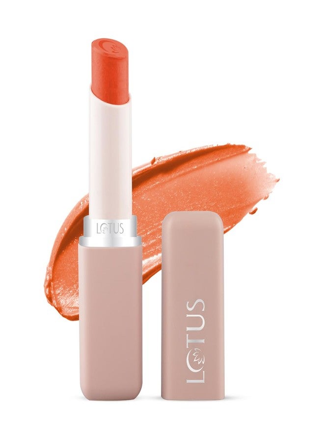 Lotus Makeup LOTUS MAKE-UP Color X Matte Lipstick | Long - Lasting | Vitamin E Infused | Smudge Proof | Bold | Highly Pigmented | Weightless Finish | CAFÉ COUTURE - 30 | 3.8g - Image 1