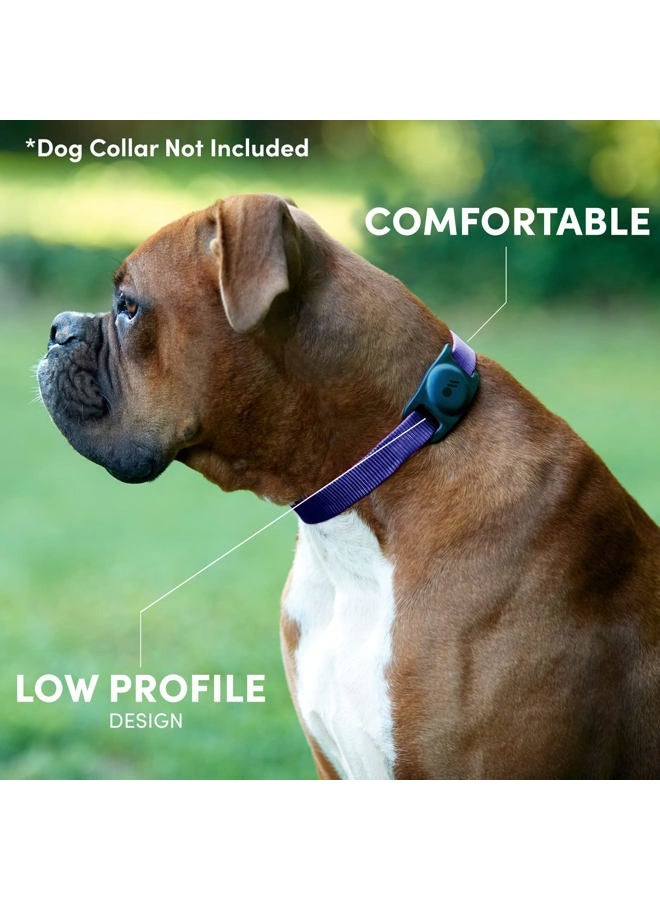 CASE-MATE حامل طوق الكلب Airtag - عبوة 2 - متين، مقاوم للماء، خفيف الوزن، وحامل Airtag واقي - سهل الإدخال في حلقة طوق الحيوانات الأليفة - متوافق مع أطواق القطط/الكلاب - أسود - Image 2